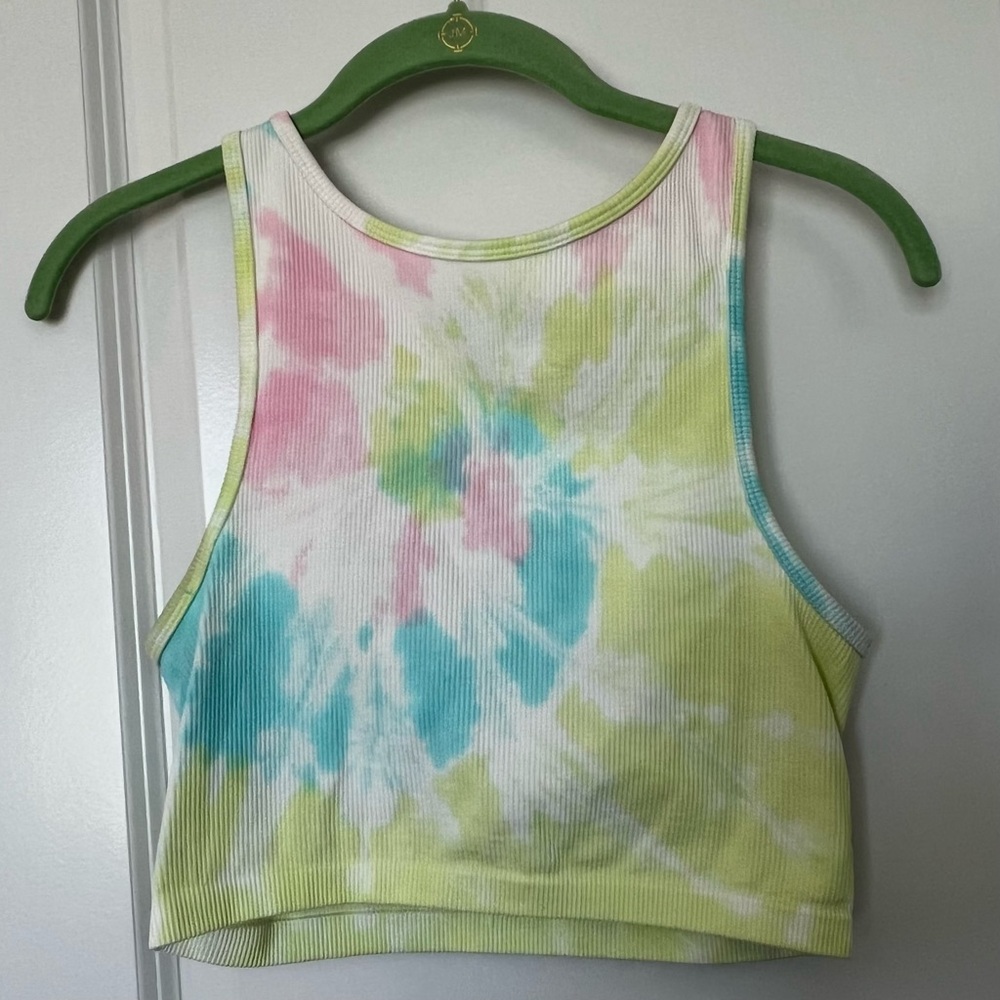 Size small H&M Divided colorful Tie-Dyed Tank Crop Top